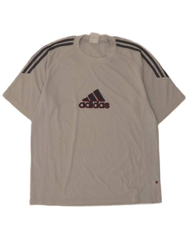 Tricou grafic Adidas pentru bărbați Top UK 42/44 Mare bumbac gri