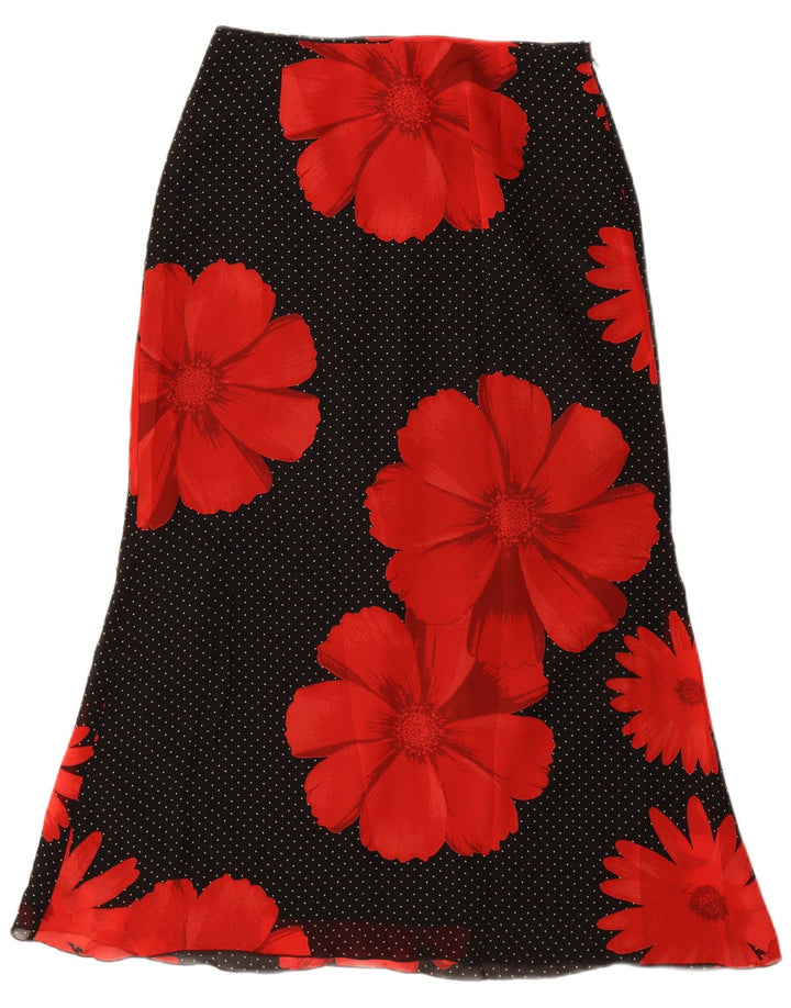 Fusta Maxi Femei S.Oliver EU 38 Medium W30 Negru Floral Viscoza