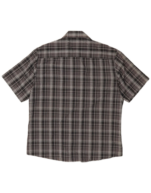 Cămașă cu mânecă scurtă pentru bărbați Pierre Cardin, poliester cu carouri XL
