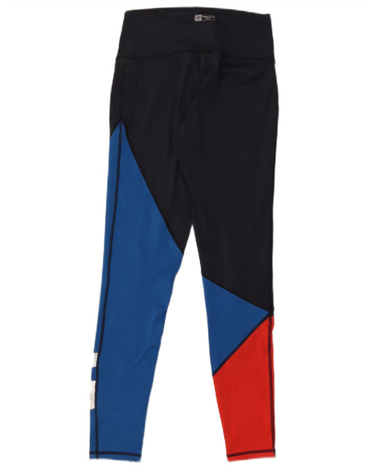 Leggings cu grafică pentru femei Superdry UK 8 mici, bleumarin, color block
