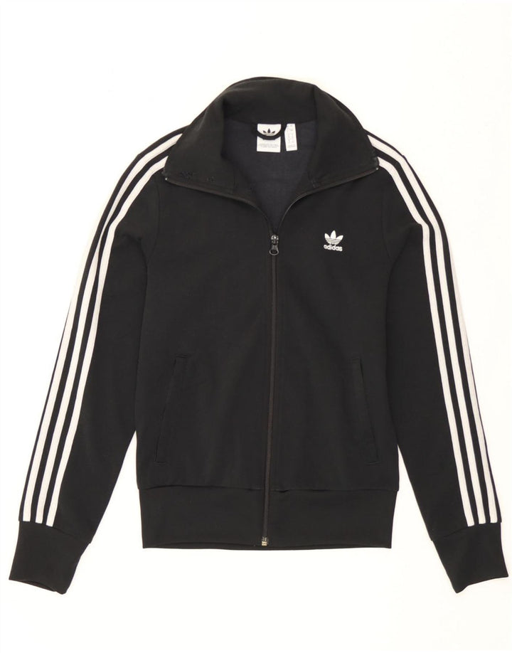 Jachetă de trening pentru femei Adidas UK 8 Poliester negru mic