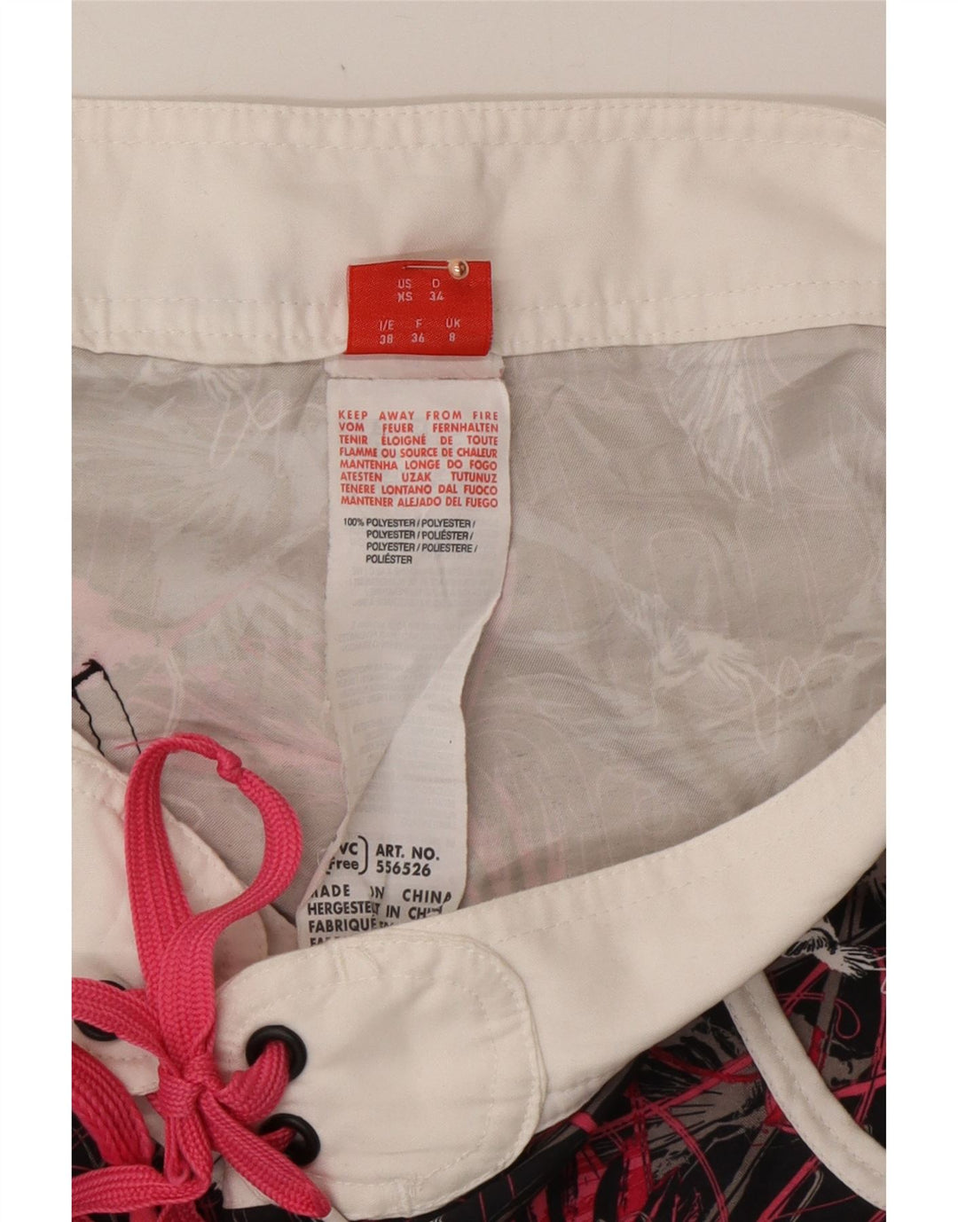 Pantaloni scurti de înot PUMA cu model abstract pentru femei UK 8 mici, multicolori