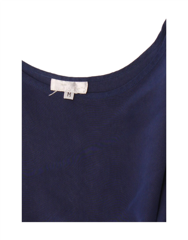 Bluză fără mâneci Vintage pentru femei UK 14 Medium Bleumarin