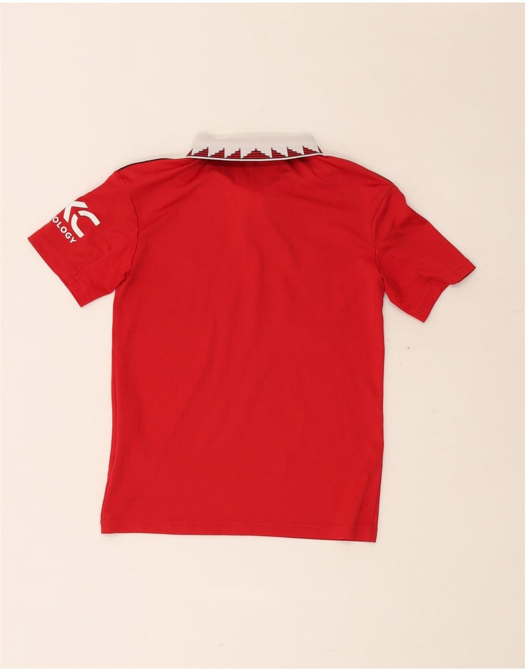 Tricou polo ADIDAS pentru băieți Manchester United, 9-10 ani, roșu, poliester