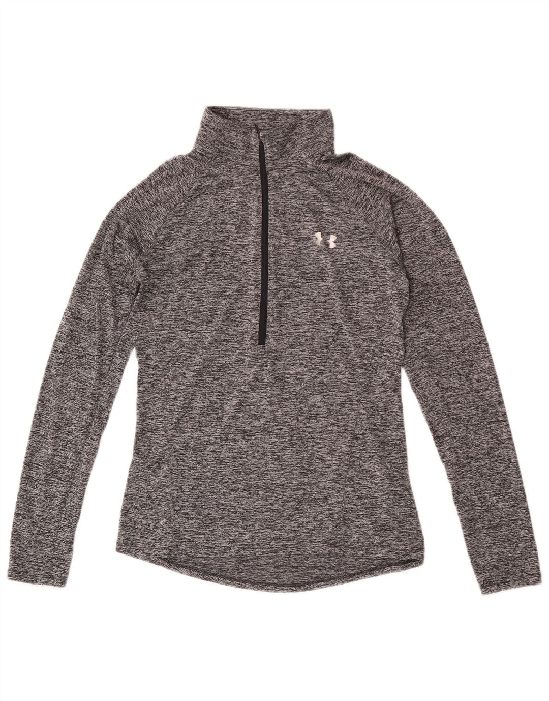 Top de trening Under Armour pentru bărbați Heat Gear Pullover, mic, gri pătat