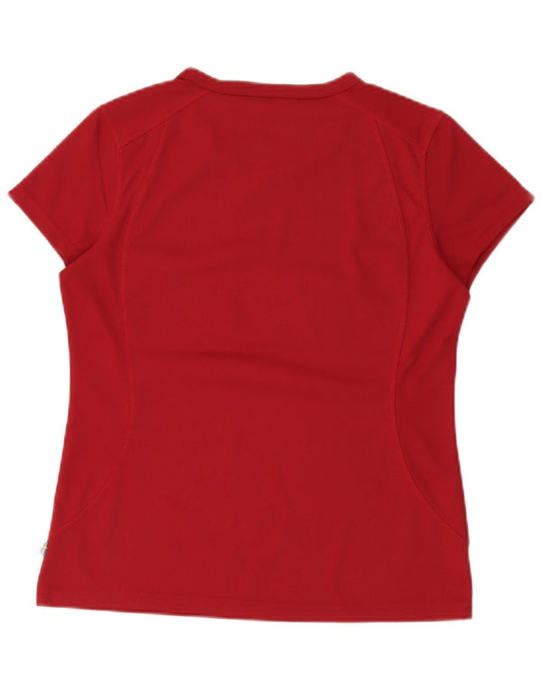 Tricou pentru femei Fjall Raven Top UK 14 Medium Burgundy Poliester