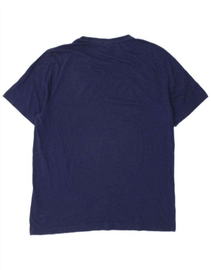 Tricou grafic Puma pentru bărbați Top mare din bumbac bleumarin