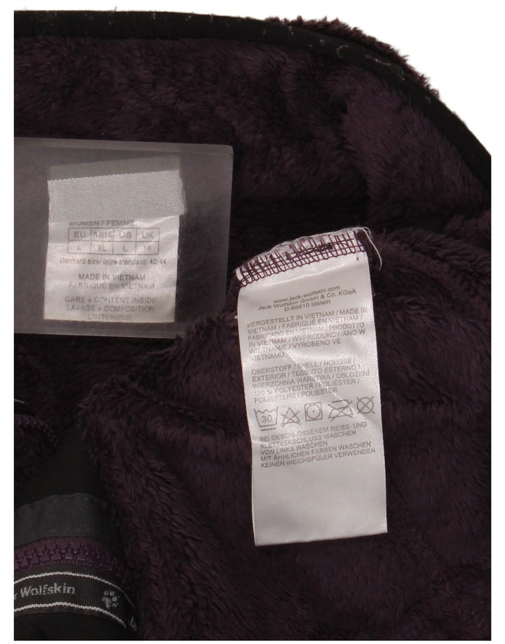 Jack Wolfskin Jachetă polară pentru femei UK 16 Poliester violet mare