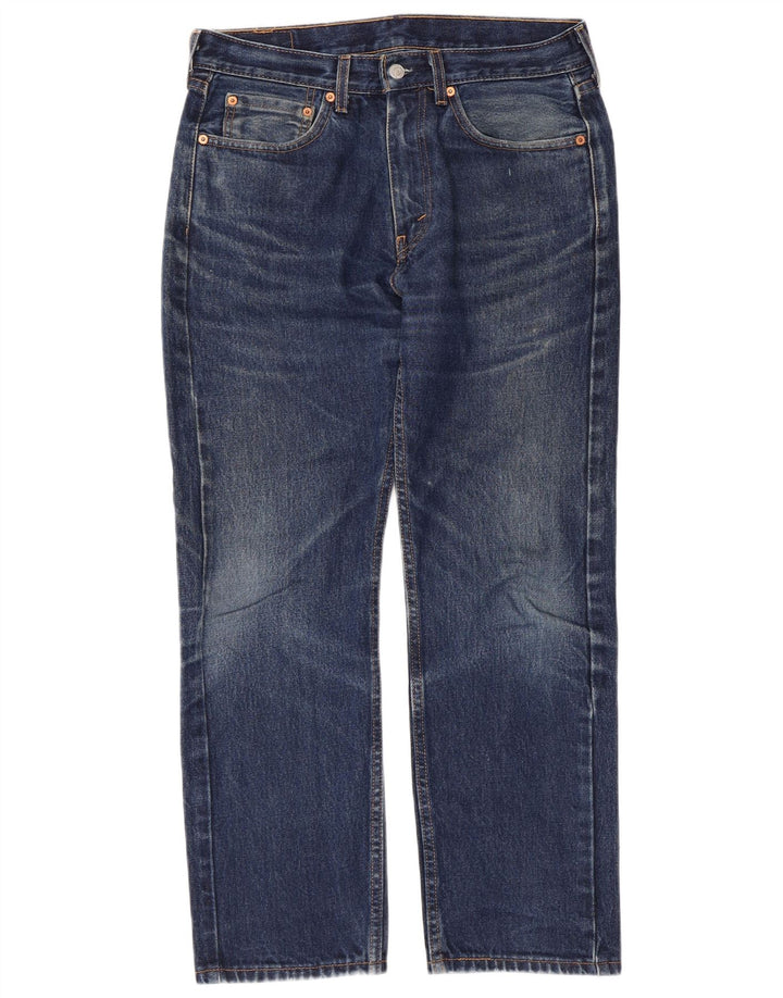 Blugi drepti pentru bărbați Levi's 505 W32 L29 Bumbac albastru