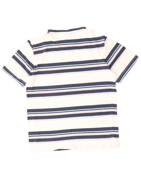 Tricou cu grafic pentru femei ELLESSE Top UK 16 mare, bumbac cu dungi albe