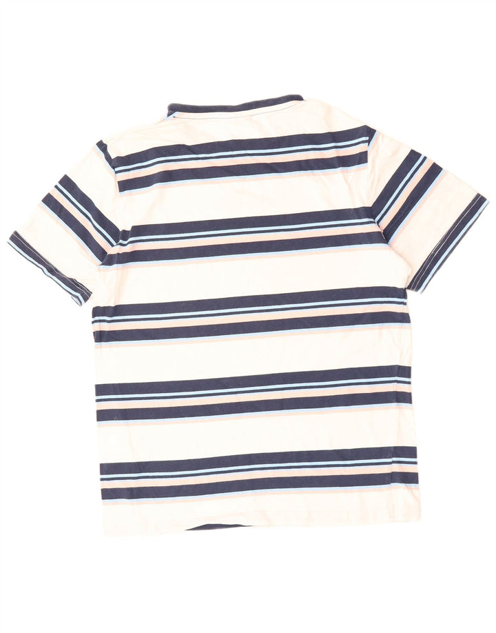 Tricou cu grafic pentru femei ELLESSE Top UK 16 mare, bumbac cu dungi albe