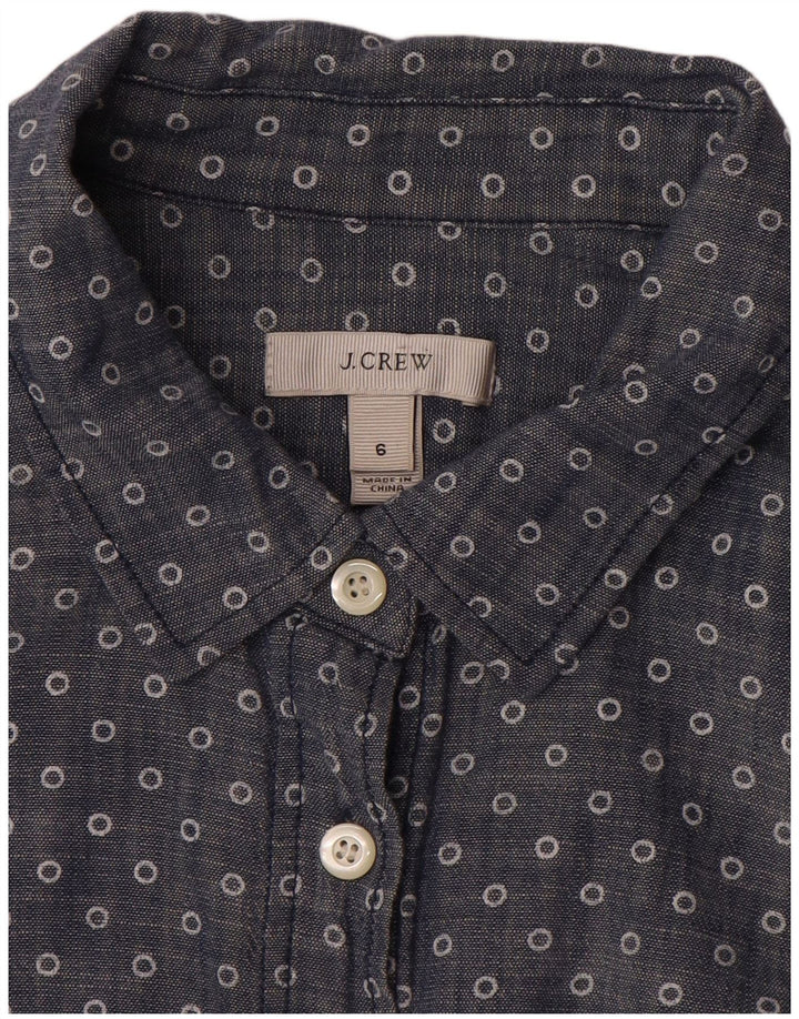 Cămașă pulover pentru femei J. CREW US 6 Medium Blue Spotted