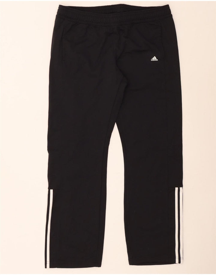 Pantaloni de trening Adidas pentru femei Marea Britanie 16/18 Poliester negru mare