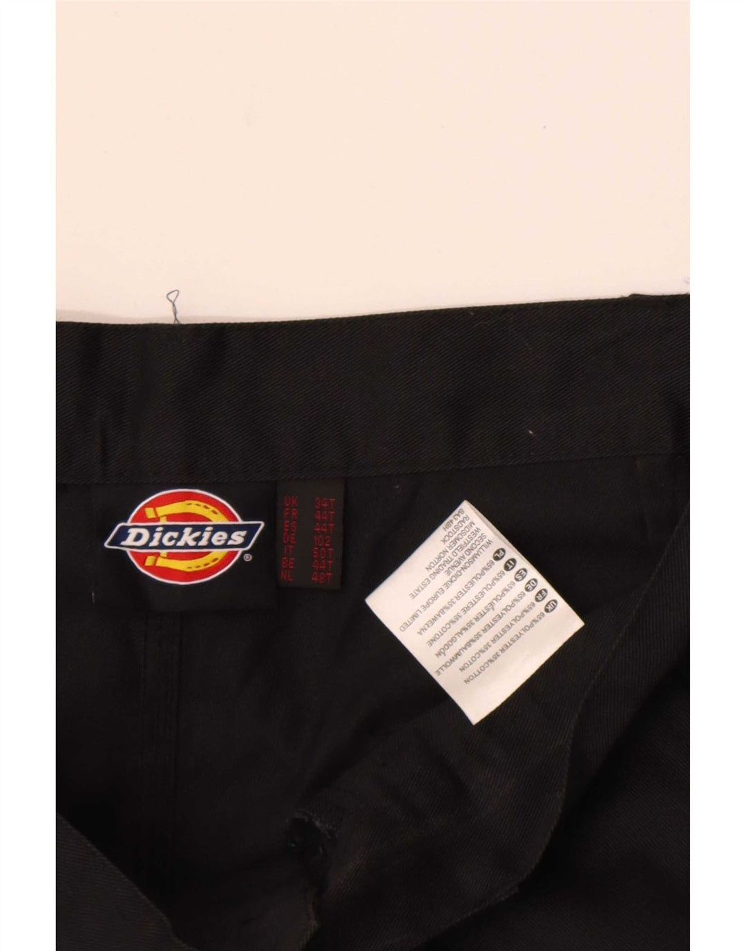 Pantaloni cargo dritti pentru bărbați Dickies W34 L29 poliester negru