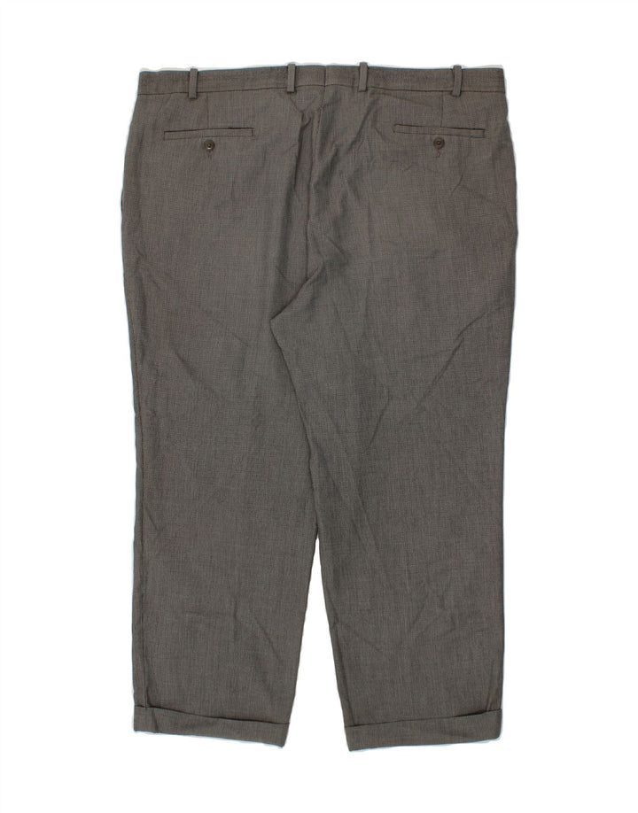 RALPH LAUREN Mens Pegged Suit Trousers W42 L27 Grey Check Polyester Vintage Ralph Lauren and Second-Hand Ralph Lauren from Messina Hembry 