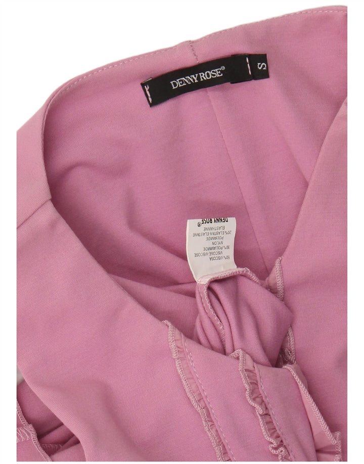 DENNY ROSE Rochie de bază fără mâneci pentru femei UK 8 Small Pink Viscose