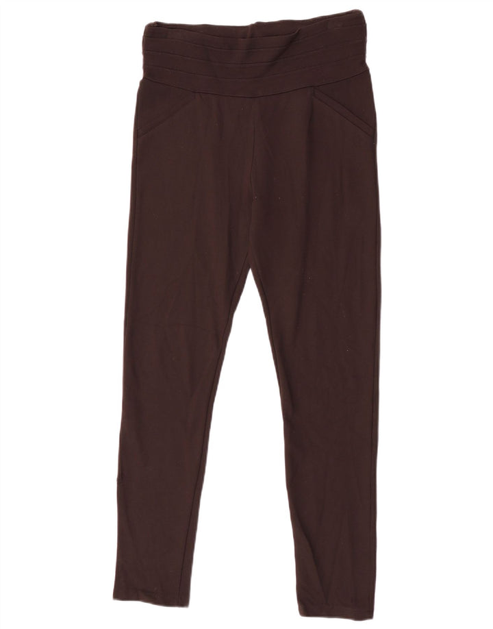 Leggings pentru femei Zara UK 16, mare, maro, viscoză