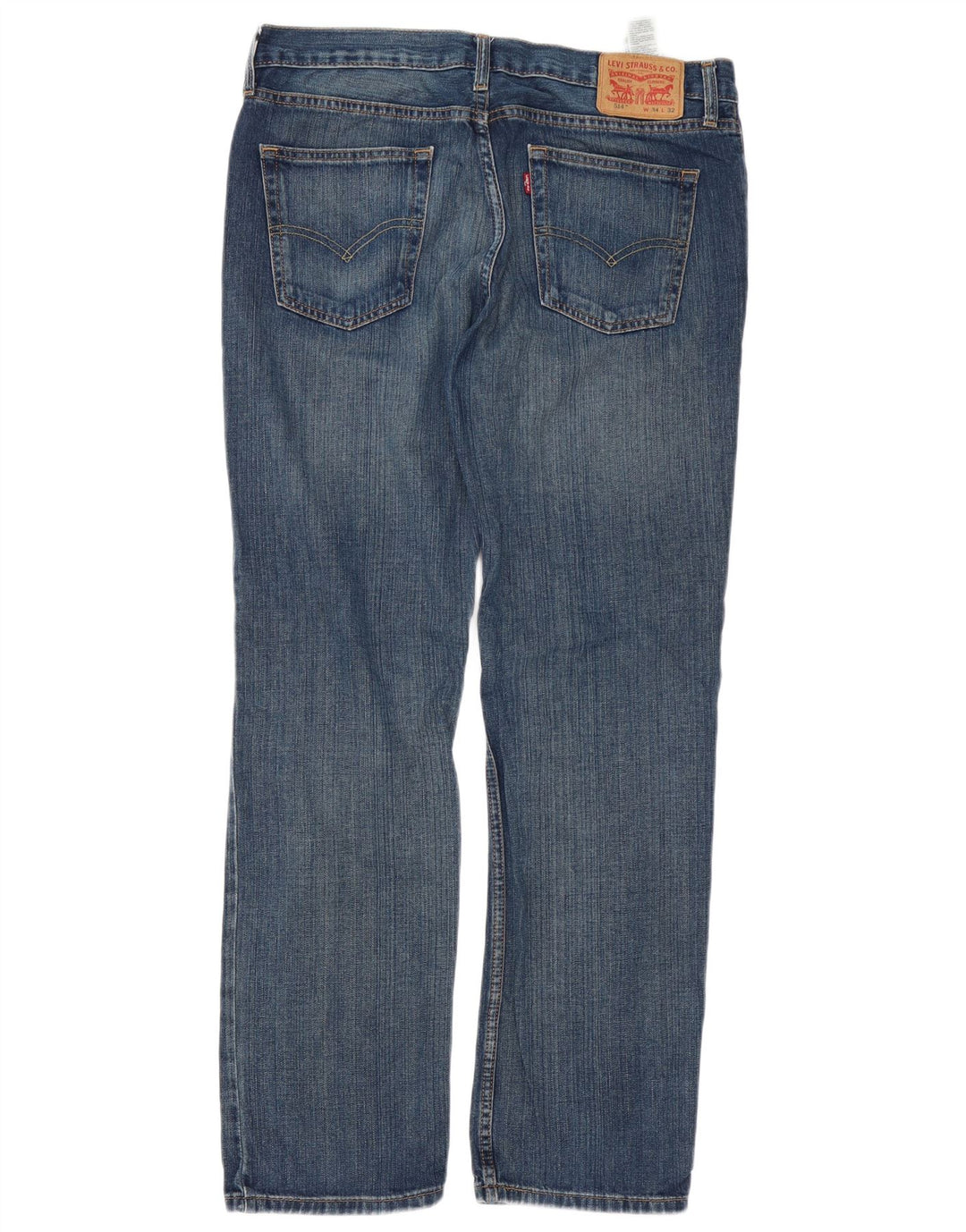 Blugi drepti pentru bărbați Levi's 514 W34 L32 Bumbac albastru