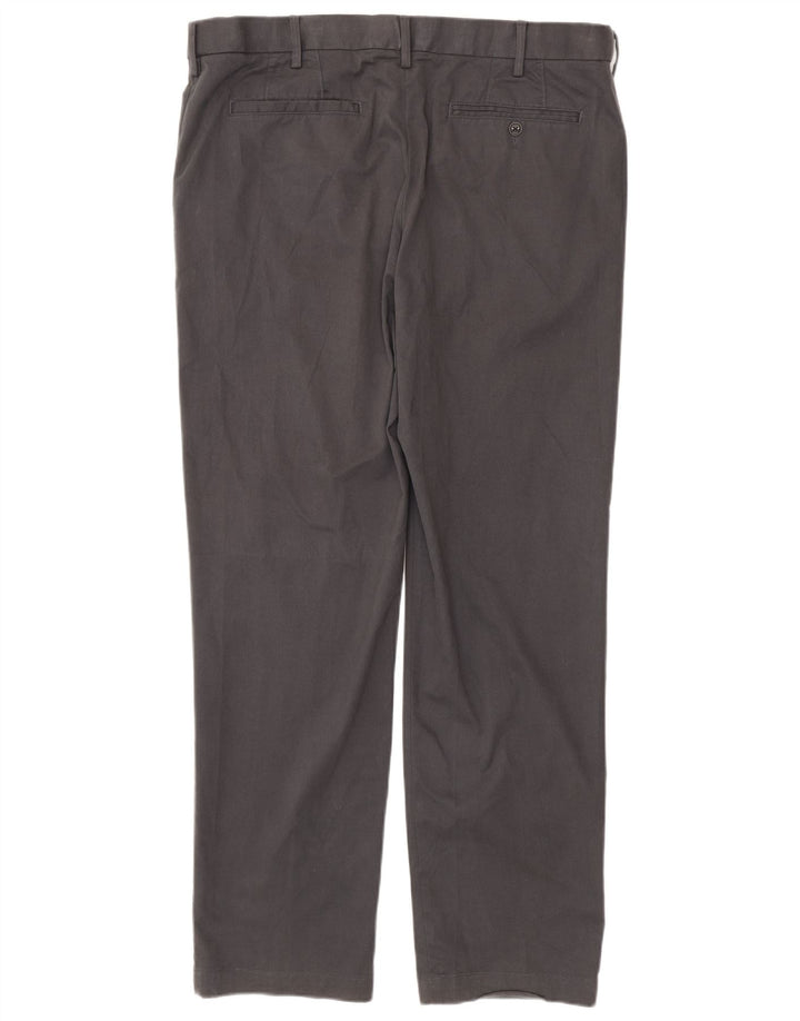 Pantaloni chino drepți pentru bărbați Marks & Spencer L40 L33 bumbac gri