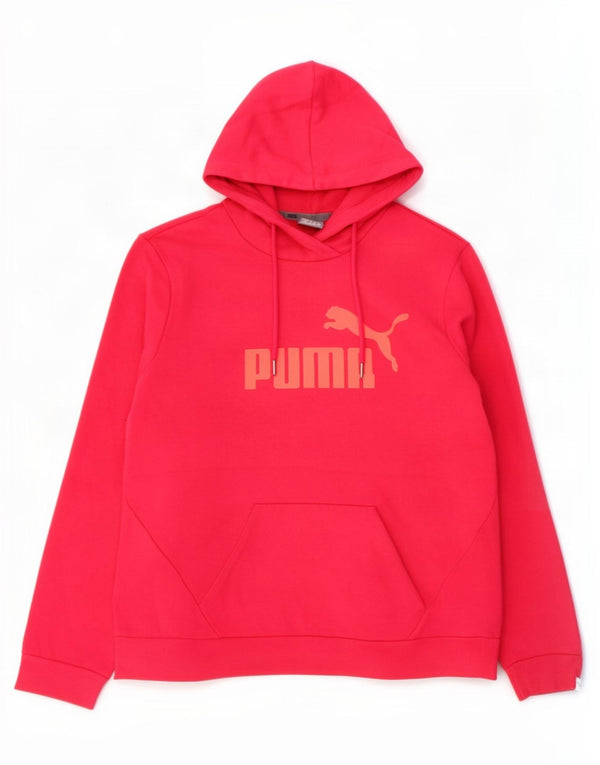 Pulover pentru femei Puma Graphic Hoodie UK 14 Medium Pink Bumbac