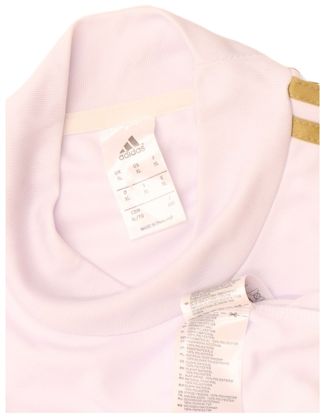 Adidas Real Madrid Top cu mânecă lungă XL, alb, poliester