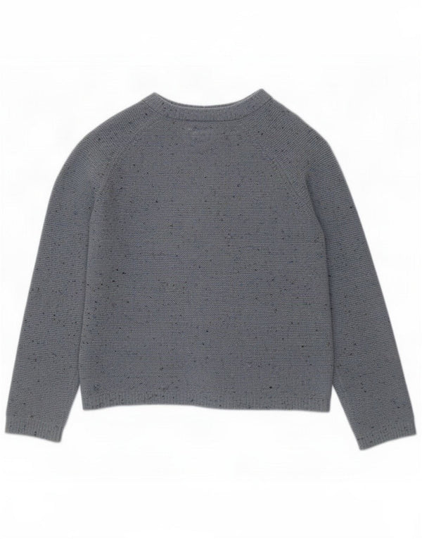 Heyton Pulover cardigan pentru femei UK 12 Medium Blue Pete Wool