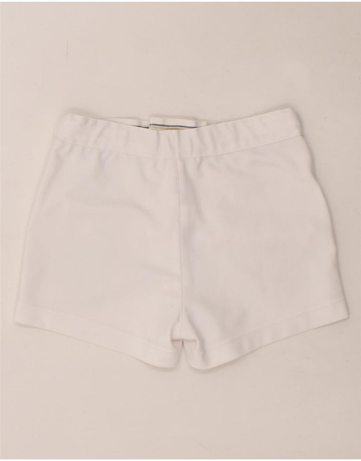 LOTTO Womens Graphic Chino Shorts Medium W30  White Polyester Vintage Lotto and Second-Hand Lotto from Messina Hembry 