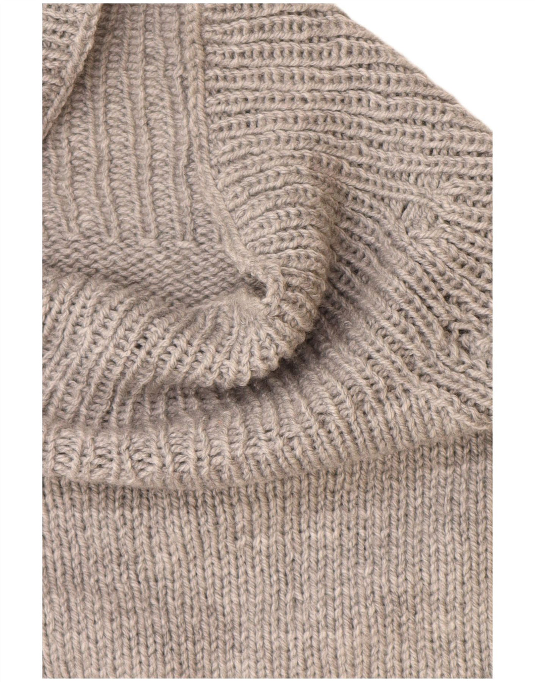 VINTAGE Pulover cu gât rulat pentru femei UK 14 Large Gri