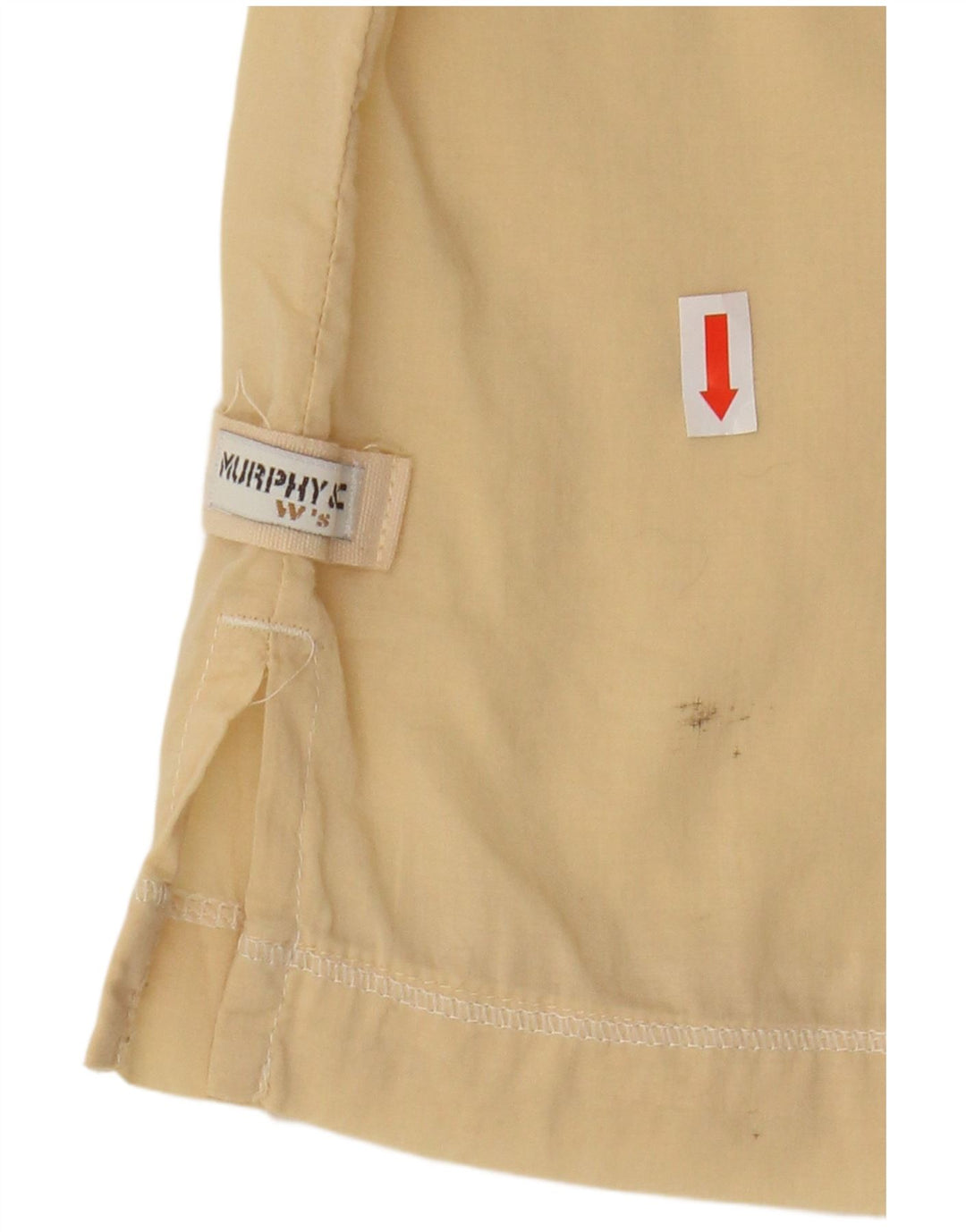 Cămașă pulover cu mâneci 3/4 pentru femei, UK 14, bumbac galben mediu, Murphy & Nye