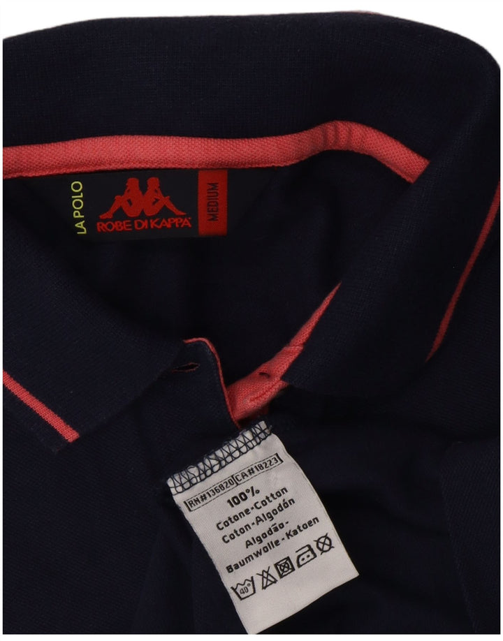 Cămașă polo KAPPA pentru femei UK 12 Medium Bluemarin Bumbac