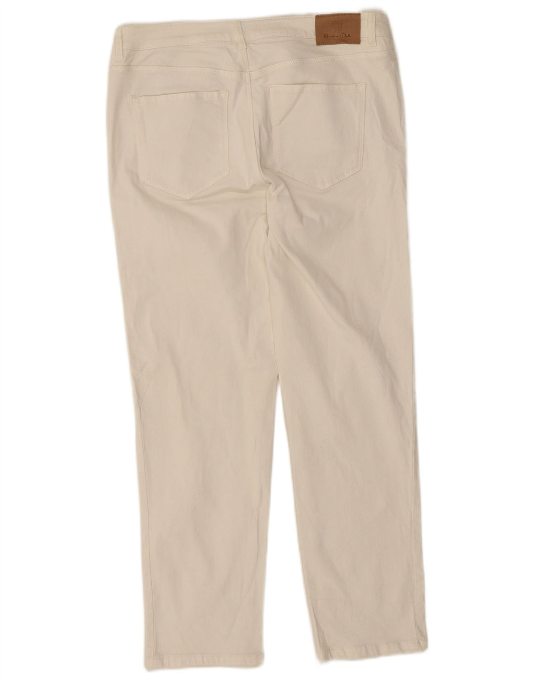 Massimo Dutti Blugi subțiri de damă EU 40 MMedium L30 L26 Bumbac alb