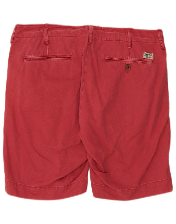 Pantaloni scurți chino Denizen pentru bărbați Ralph Lauren W32, bumbac roșu mediu