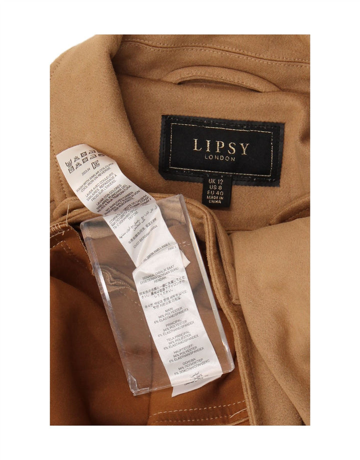 Jachetă Bomber Crop pentru femei Lipsy UK 12 Poliester maro mediu