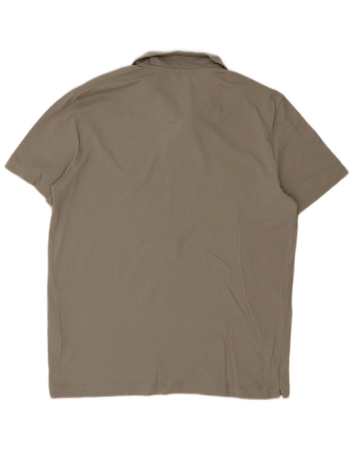 Cămașă polo Massimo Dutti pentru bărbați XL bumbac kaki