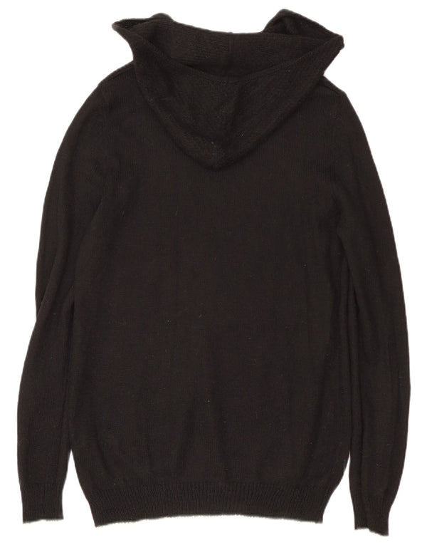 Calvin Klein Jeans Pulover cu glugă pentru femei UK 20 2XL Negru Acrilic