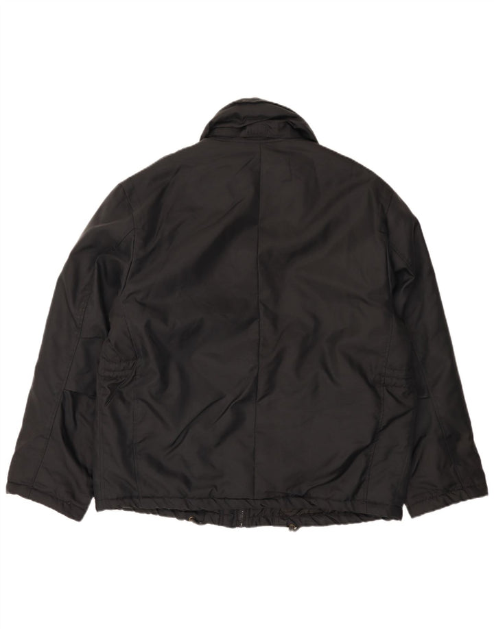Jachetă vintage pentru bărbați UK 40, mare, negru, nailon