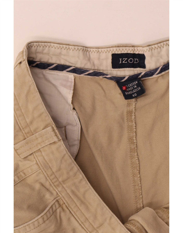 Pantaloni scurți cargo pentru bărbați Izod W40 XL, bumbac, bej