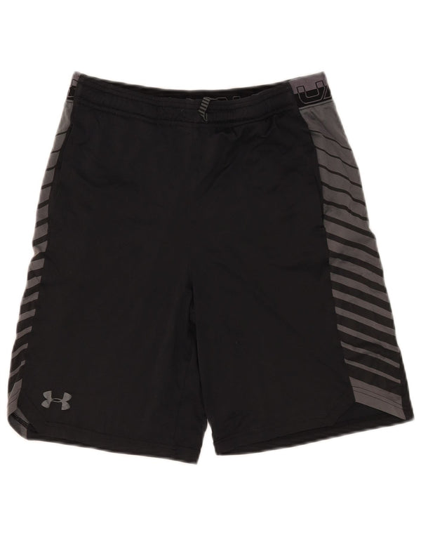 Pantaloni scurți sport Under Armour pentru băieți Heat Gear 13-14 ani XL, negru, color block
