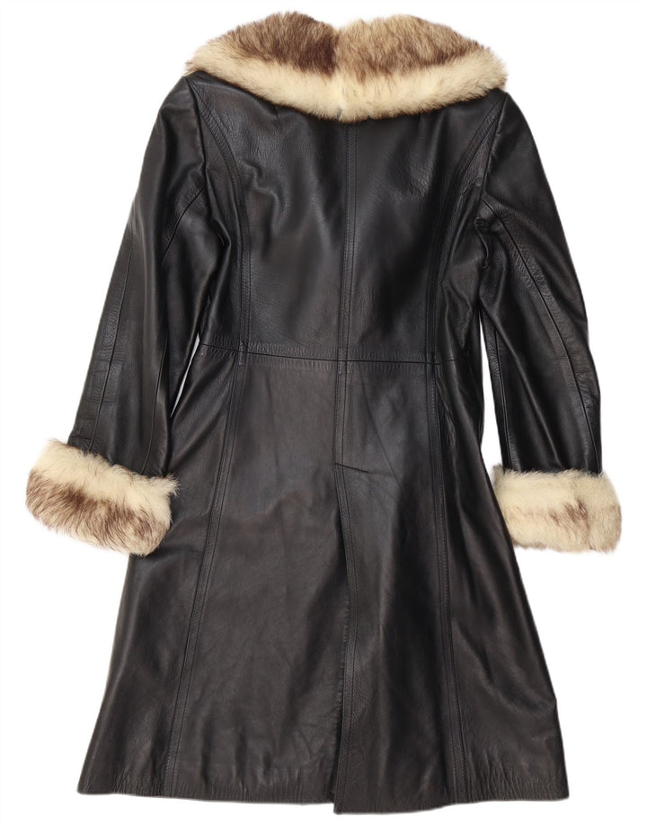 Palton de piele pentru femei VINTAGE UK 12 Medium Black