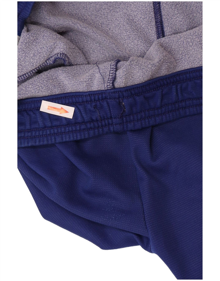 Pantaloni scurți sport grafic Adidas pentru bărbați, poliamidă albastră medie