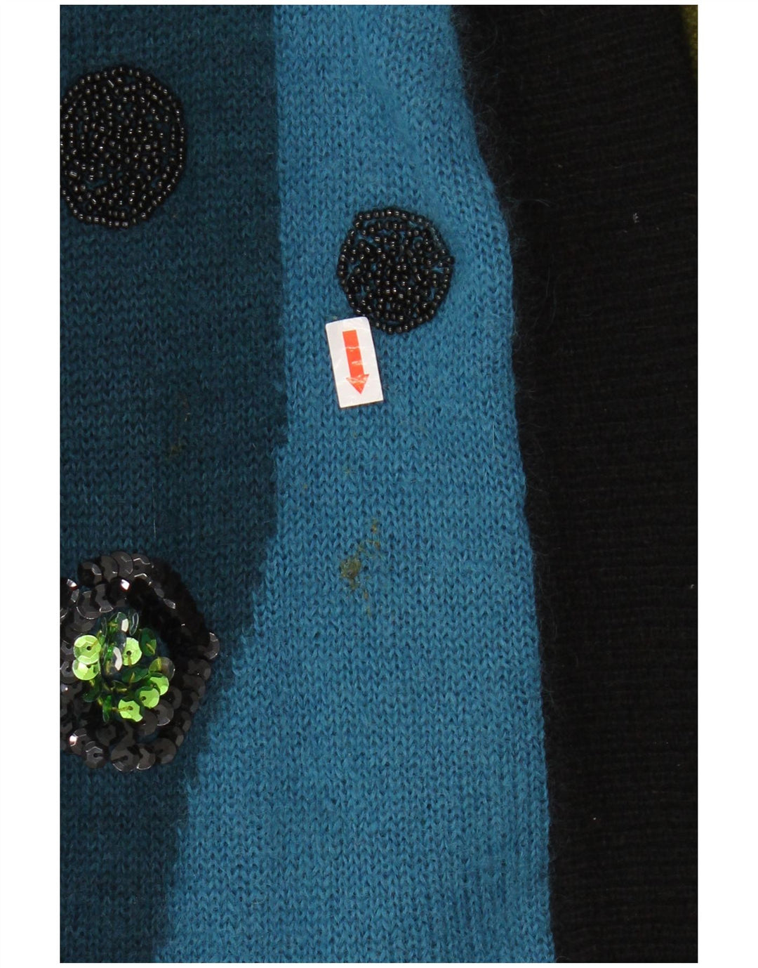 TOPLIKE Pulover cardigan cu paragate supradimensionat pentru femei EU 40 Albastru mediu