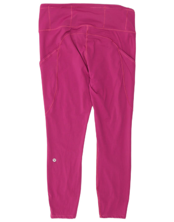 Jambiere grafice pentru femei Lululemon UK 10 Nylon roz mic