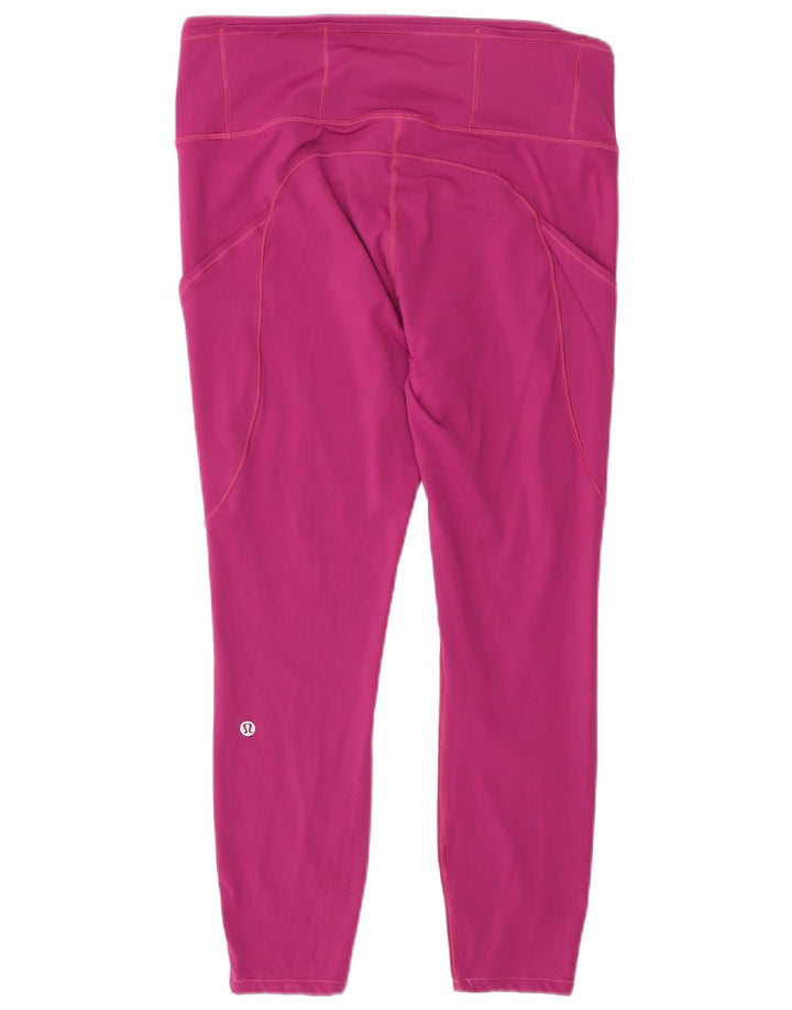 Jambiere grafice pentru femei Lululemon UK 10 Nylon roz mic