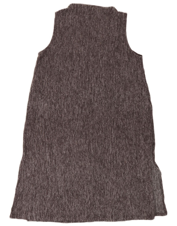 Rochie de bază fără mâneci pentru femei Zara UK 16, mare, gri poliester cu pete
