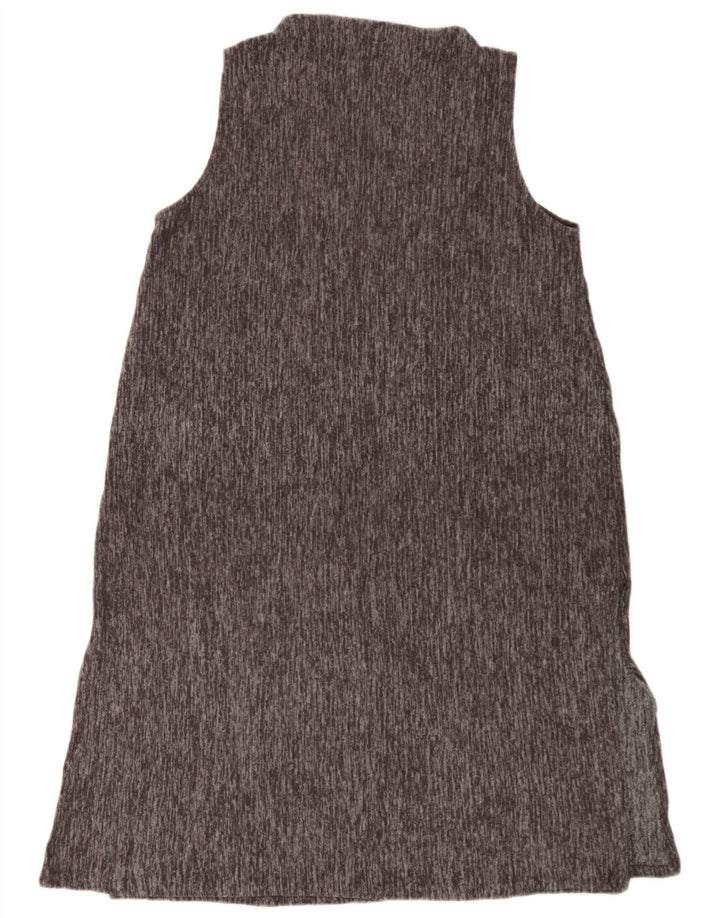 Rochie de bază fără mâneci pentru femei Zara UK 16, mare, gri poliester cu pete