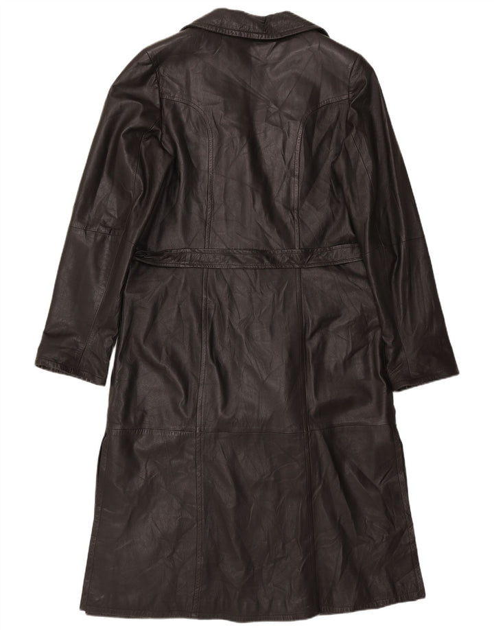 Palton din piele vintage pentru femei IT 50 XL din piele maro