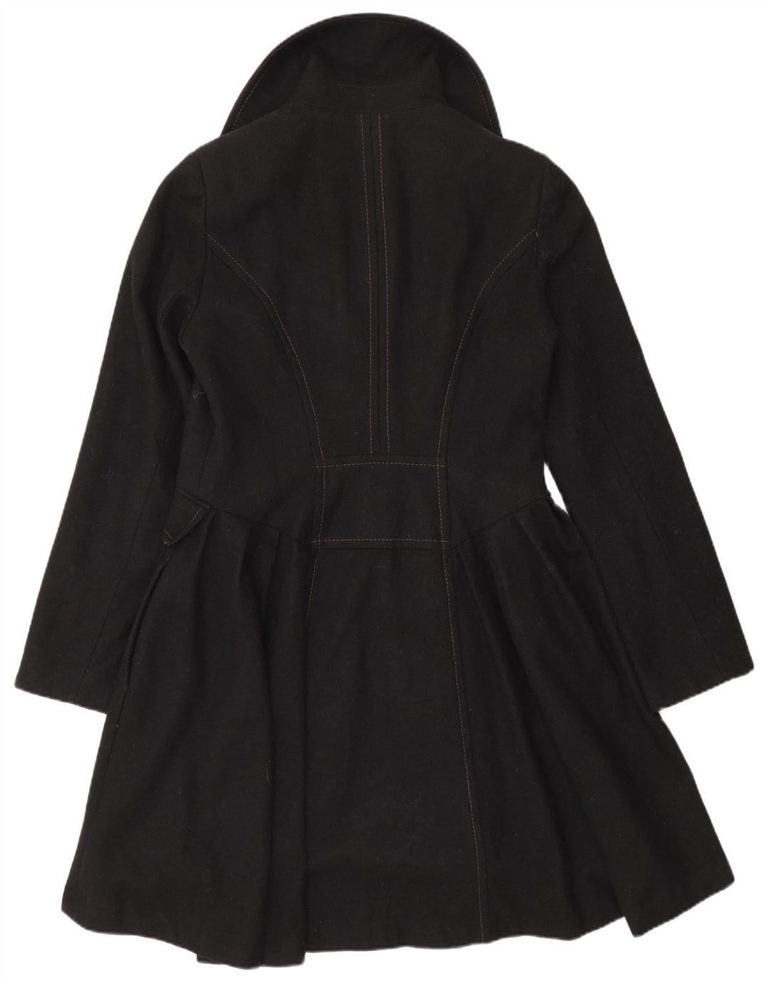 Topshop Jachetă Prințesă Femei UK 12 Medium Lână Neagră