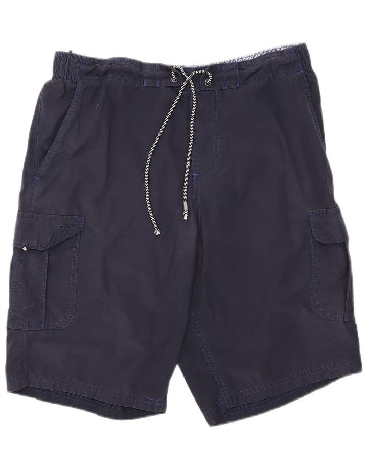 Pantaloni scurți de înot pentru bărbați Marks & Spencer, mari, albastru, bumbac