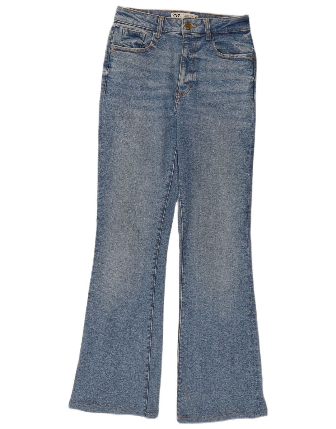 Blugi evazați pentru femei Zara EU 36 XS W26 L30 Albastru
