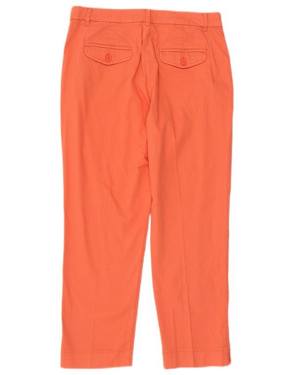 Pantaloni tăiați Benetton pentru femei UK 12 Medium W30 L25 Pink Bumbac